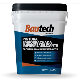 BAUTECH EMBORRACHADA AREIA - 20KG