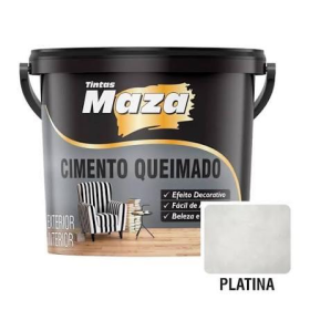 CIMENTO QUEIMADO PLATINA MAZA  BALDE  25Kg