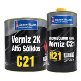 VERNIZ BI COMPONENTE C21 ALTO SOLIDO LAZZURIL - 1/4
